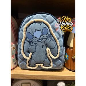 Loungefly Disney Lilo & Stitch Denim Patchwork Mini Backpack